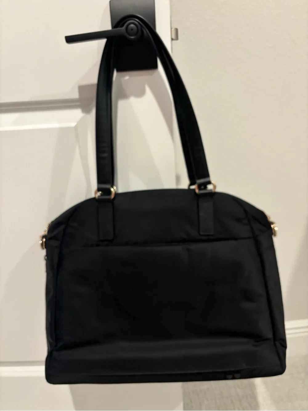 Lo & Sons O.M.G Bag Black/Gold/Lavender NWT